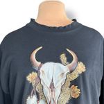 Vintage Sunbelt Sportswear Cow Skull Cactus Pocket Black T Photo 7