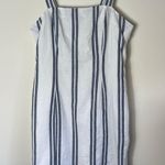 Forever 21 NWT  Navy Blue and White Striped Cute Casual Dress Photo 0