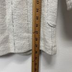 Rachel Zoe Wool Blend Striped Sweater Coat Blazer Jacket Size Sm Cream Gray Snap Photo 7