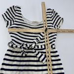 Gilli Dress Womens Small Navy White Striped Short Sleeve Belted Midi Length USA Blue Photo 4