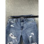 Aeropostale Mom Jeans Women 8 Distressed Mid‎ Rise Blue Photo 2