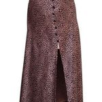 Victoria's Secret Victoria’s Secret Animal Print Satin Midi Slip Skirt Size Medium Photo 0