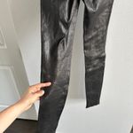 frame denim  LE LEGGING HIGH WAIST LEATHER LEGGING SZ XS NOIR Photo 5