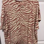 cupio  animal print dolman sleeve blouse in xl Photo 3
