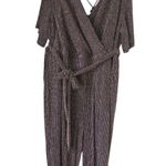 Torrid Size 3 Black Gold Glitter Knit Suprlice Jumpsuit Photo 1