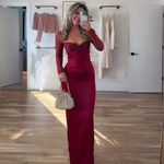 House Of CB  'Perdi' Berry Satin Maxi Dress with Corset NWOT size S A-C.‎ $329 Photo 11