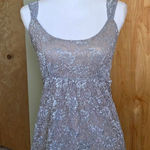 y2k Grey lace babydoll tank top fairycore Gray Size L Photo 0