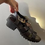 Joe Boxer Y2K brown faux leather chunky fisherman sandals 🔥 Photo 1