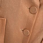 VTG Skirt Pink with Silver Metallic Pinstripe Front Pockets Size 14 Photo 3