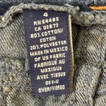 American Eagle American‎ Eagle Y2K Denim Mini Skirt Womens Sz 4 Blue Snap Western VTG Festival Photo 4