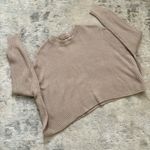 Cotton On Cotton:On Beige Oversized Cropped Cable Sweater Photo 2