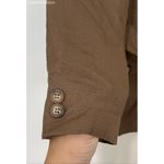 Le Suit Belted Jacket Blazer Linene Bland Womans Sz 10 Brown Tan Photo 4