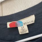 Free People Sweater cropped long sleeve womens Navy Blue (small) beach casual Photo 1