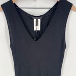 BCBGMAXAZRIA Alisanne Size L Black Sleeveless Asymmetrical Hem Dress Whimsygoth Photo 2