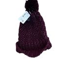 Adidas Burgundy Knit Beanie with Gray Highlights Photo 4