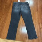NWT MOTHER Women's Pixie Mid Rise Dazzler Ankle Up in Smoke Jeans size 33 Black Photo 5