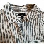 Jason Wu  Linen blend Button down striped top XS Photo 3