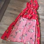No Boundaries  Floral Red Maxi Dress size M Photo 0