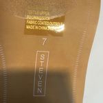 Steven By Steve Madden STEVEN Nixie Sock Booties Brown Square Toe Block Heel Ankle Boots Women's Size 7 Photo 4