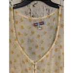 Urban Outfitters Yellow Floral Ceceilia Babydoll Chiffon Dress medium Photo 4