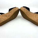 Stuart Weitzman  Velvet Cork Wedge Sandals Women's 9 US Photo 7