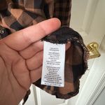 Beach Lunch Lounge Womens Tunic Buffalo Check Plaid Long Sleeve Size XL Photo 6