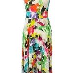 Eliza J Multicolor Halter Neck Maxi Dress (4) EUC Photo 0