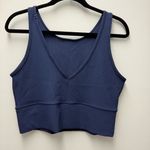 Lululemon Power Pivot Ribbed Tank Top, Night Sea Blue | Size 8 Photo 5