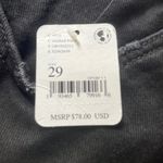 We The Free Free People Maggie Mid-Rise Straight-Leg Distress Washed Black 29 Photo 7