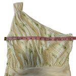 girl. by Band of Outsiders One Shoulder Cream Polka Dot Floral Silk Dress Size 2 Photo 8
