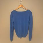 Ralph Lauren Blue Label 100% Cashmere Italian Yarn V Neck Blue Sweater Large Photo 1