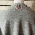 Free People  Movement Surfside Cyclebar Gray Cropped Sweatshirt with Black Logo Photo 5