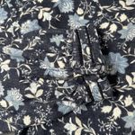 Old Navy Old Navy Shirt Womens Medium Blue Floral Long Sleeve Trim Cuff Pullover Top Photo 1