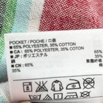 Old Navy  Striped Linen Blend Skirt‎ Womens Size 12 Red Multicolor Coastal Resort Photo 7