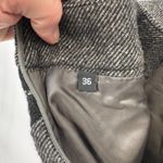 Desigual  Mixed Media Grunge Mini Skirt Womens 36 Black Gray Wool Blend Lined Photo 9