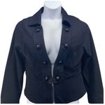 Soft Surroundings Soft Surroundings Crop Fitted Blazer Black Large Photo 0
