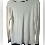 Blue Blush Knit Sweater Long Cardigan Ivory Front Pockets Photo 1