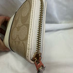 Coach  Signature Canvas Accordion Zip Wallet Photo 4