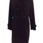 J.Crew Vintage Womens Chocolate Corduroy Trench Coat Photo 0