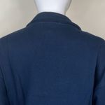 We Wore What  Terry Cropped Half Zip in Dress Blue Photo 11