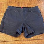Spanx charcoal Black Denim Shorts small Photo 0