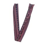 Enfocus Studio Sleeveless Maxi Dress Tie Waist Navy Blue Coral with head scarf Photo 8