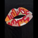 Orvis  Soft Fleece Sweatshirt Womens‎ 2XL W Red Lip sequins ironing decals Photo 2