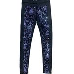 Just Cavalli  Sequin Flower Embroidered Leggings, Small, NWT Photo 3