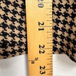 Ann Taylor Tan Black Houndstooth Cardigan Sweater Womens SP Preppy Y2K Academia Photo 4