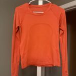 Orange/pink long sleeve swiftly tech size 6 Orange Photo 0