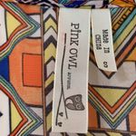 Pink Owl Like New Flowy Tank Top Photo 3