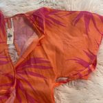 Anthropologie Anthropology Maxi Wrap Dress Vibrant Orange and Pink Dress length 55” bust 32” Photo 14