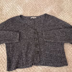 American Eagle  Black And White Button Down Sweater Photo 1