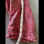 Cottage Clothing Inc 2 Piece 100% Linen Set Size M Boho Blazer Skirt‎ Floral Art Red Size M Photo 4